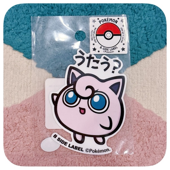B-SIDE LABEL POKÉMON JIGGLYPUFF STICKER - BRAND NEW, SEALED - Picture 2 of 2